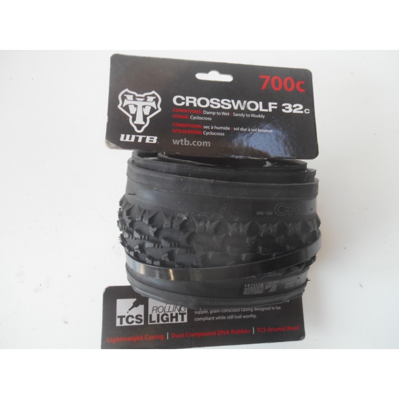 Pneu WTB Tubeless '' Crosswolf ''Cyclo-cross 700x32 - 390 gr