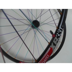 ''Rainbow'' ZTTi Roues Disques1400gr Disques Jantes DT XR331 Route et Cyclo-cross Moyeux ZTTi SL