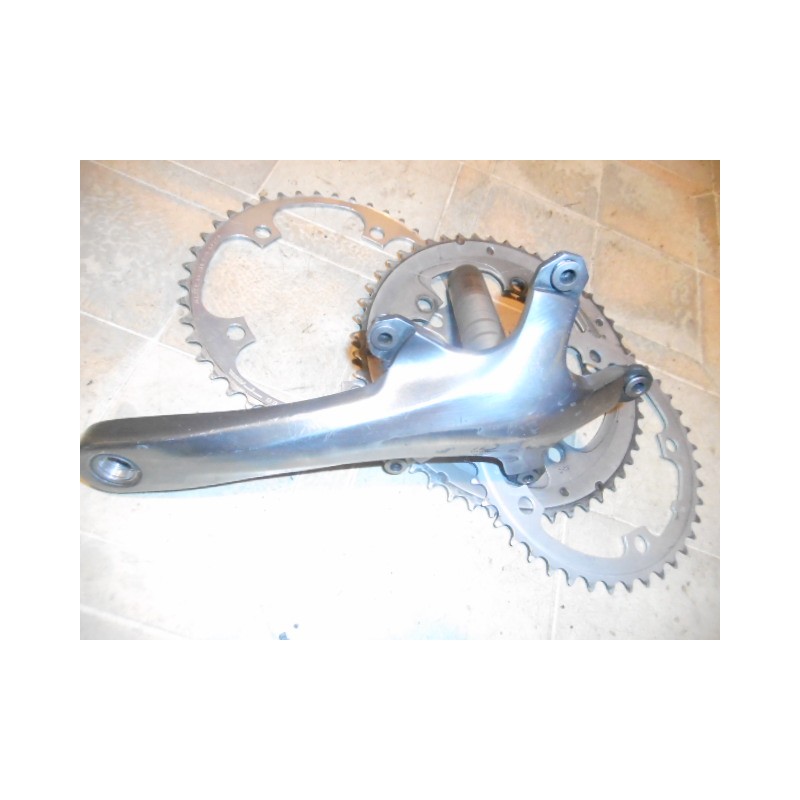 Occasion : 3 Couronnes Shimano 42 / 44 / 50 dents avec Manivelle droite 172.5