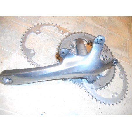 Occasion : 3 Couronnes Shimano 42 / 44 / 50 dents avec Manivelle droite 172.5