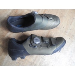 Occasion T43 Chaussures Shimano XC5 VTT vert-gris noir