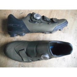 Occasion T43 Chaussures Shimano XC5 VTT vert-gris noir