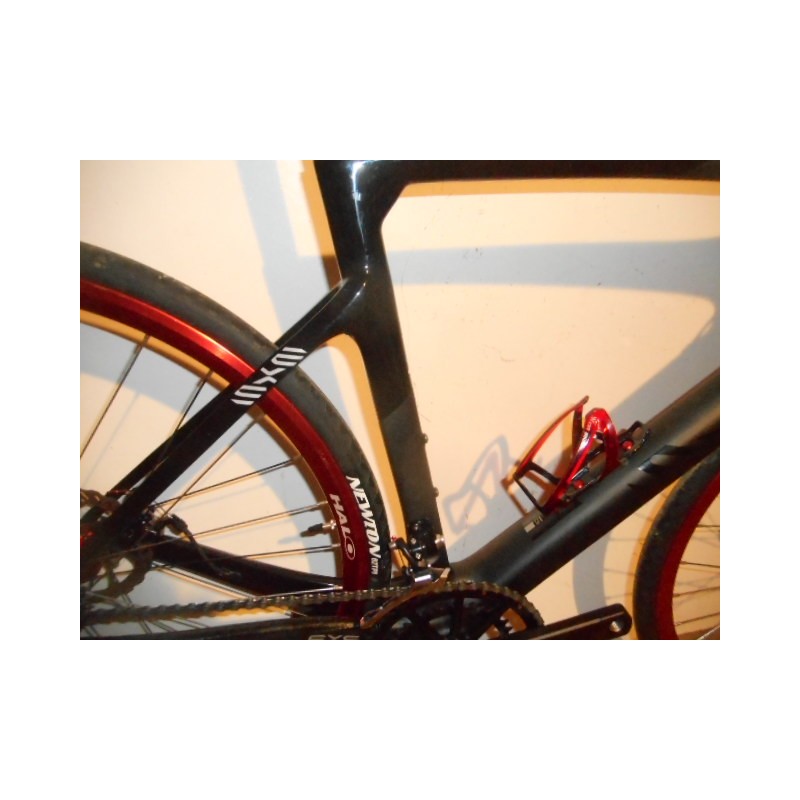 BSFHQS 700C Jeu De Cadre De Vélo De Route Gravel Frein À Disque Cadre De Vélo en Alliage D'aluminium 44 47 50 53 56cm Fourche en Carbone Axe