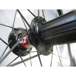 Gravel Paire de Roues avec Pneus Tubeless Roues Disques Jantes Carbone H 25