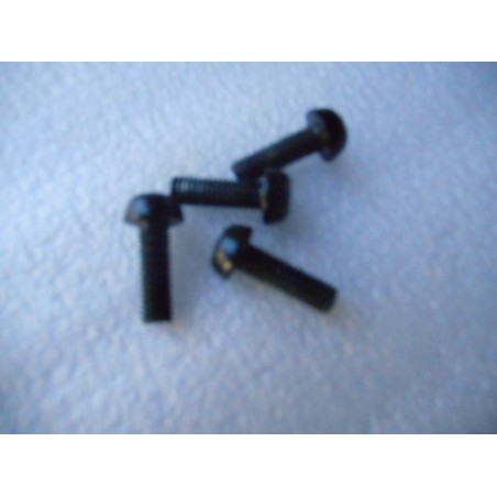 4 Vis de porte bidon alu noir.