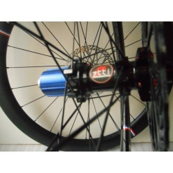 H 50mm Roues ZTTi Carbone à PNEUS Tubeless avec les 2 Disques