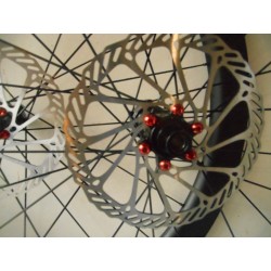 H 50mm Roues ZTTi Carbone à PNEUS Tubeless avec les 2 Disques