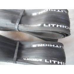 Lot de deux Pneus Michelin Lithion 25mm Tringle Souple